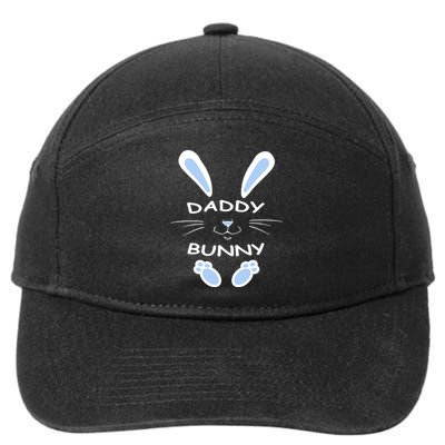 Daddy Bunny Happy Easter Day Funny Easter Rabbit Father Dad Gift 7-Panel Snapback Hat