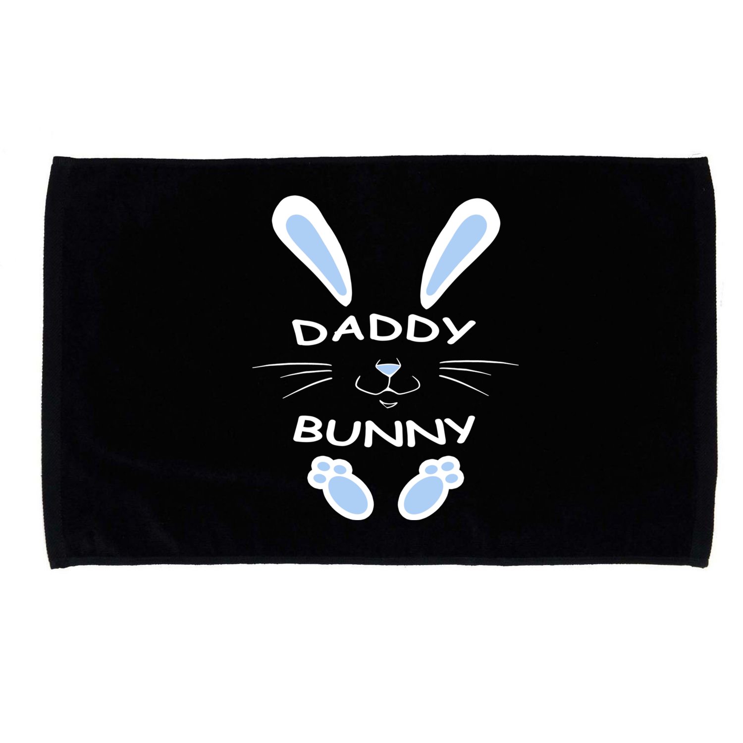 Daddy Bunny Happy Easter Day Funny Easter Rabbit Father Dad Gift Microfiber Hand Towel