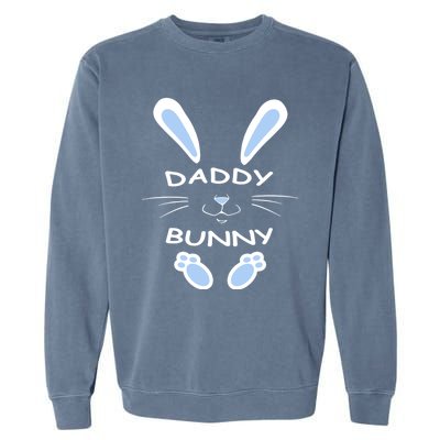 Daddy Bunny Happy Easter Day Funny Easter Rabbit Father Dad Gift Garment-Dyed Sweatshirt