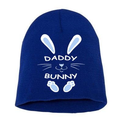 Daddy Bunny Happy Easter Day Funny Easter Rabbit Father Dad Gift Short Acrylic Beanie