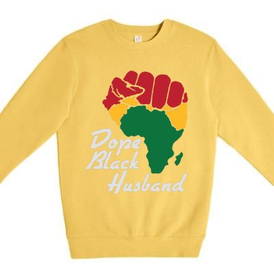 Dope Black Husband Black History Month Premium Crewneck Sweatshirt