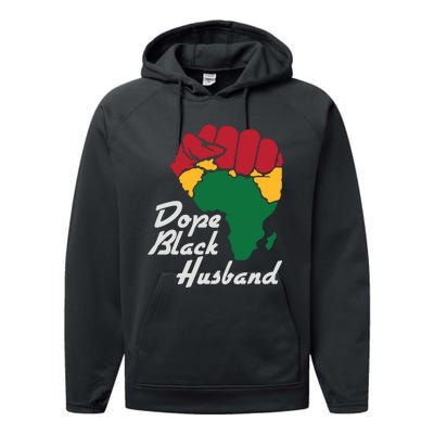 Dope Black Husband Black History Month Performance Fleece Hoodie