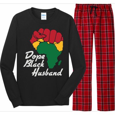 Dope Black Husband Black History Month Long Sleeve Pajama Set