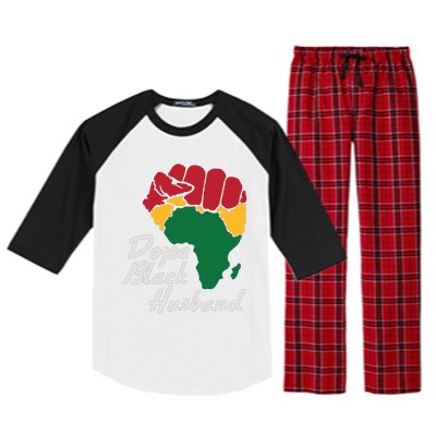 Dope Black Husband Black History Month Raglan Sleeve Pajama Set