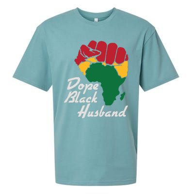 Dope Black Husband Black History Month Sueded Cloud Jersey T-Shirt