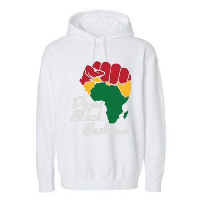 Dope Black Husband Black History Month Garment-Dyed Fleece Hoodie