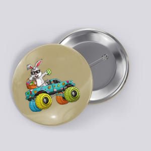 Dabbing Bunny Happy Easter Monster Truck Lovers Button