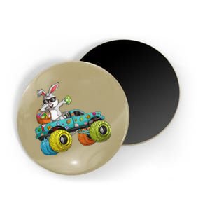 Dabbing Bunny Happy Easter Monster Truck Lovers Magnet