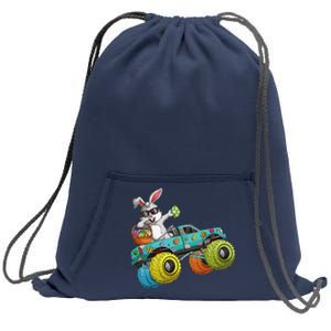 Dabbing Bunny Happy Easter Monster Truck Lovers Sweatshirt Cinch Pack Bag