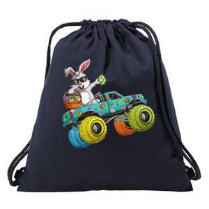 Dabbing Bunny Happy Easter Monster Truck Lovers Drawstring Bag