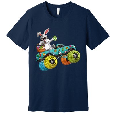 Dabbing Bunny Happy Easter Monster Truck Lovers Premium T-Shirt