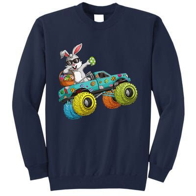 Dabbing Bunny Happy Easter Monster Truck Lovers Tall Sweatshirt