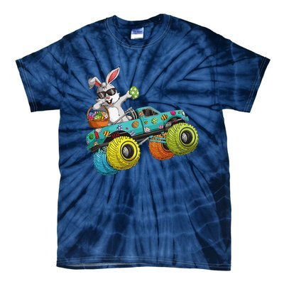 Dabbing Bunny Happy Easter Monster Truck Lovers Tie-Dye T-Shirt