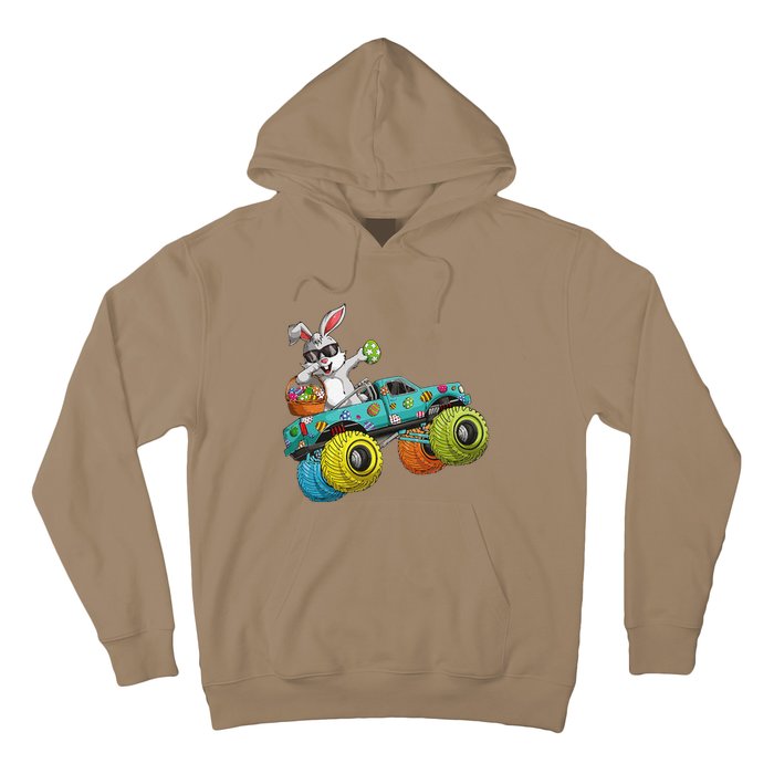 Dabbing Bunny Happy Easter Monster Truck Lovers Hoodie