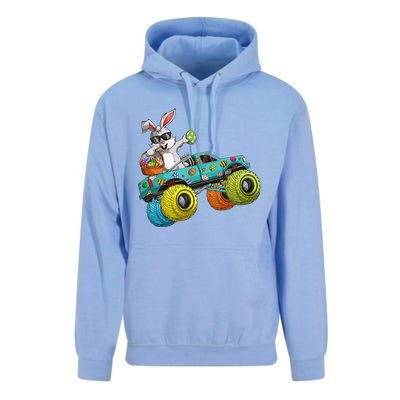 Dabbing Bunny Happy Easter Monster Truck Lovers Unisex Surf Hoodie