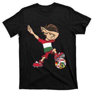 Dabbing Boy Hungary Flag Hungarian Culture T-Shirt