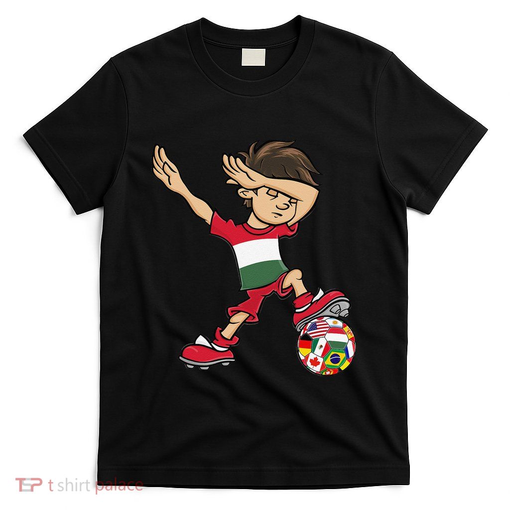 Dabbing Boy Hungary Flag Hungarian Culture T-Shirt