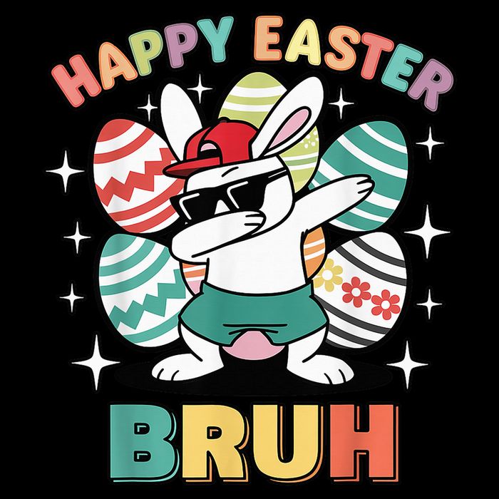 Dab Bunny Happy Easter Bruh Meme Impact Tech Backpack