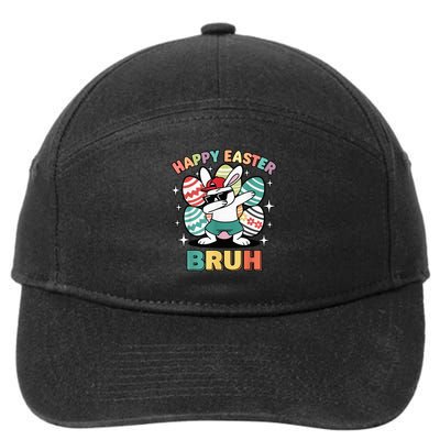 Dab Bunny Happy Easter Bruh Meme 7-Panel Snapback Hat