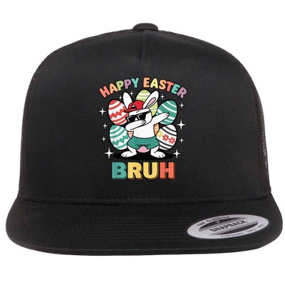 Dab Bunny Happy Easter Bruh Meme Flatbill Hat