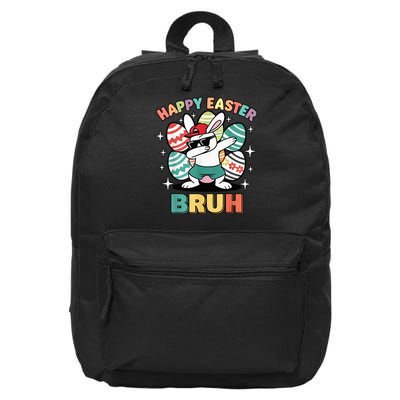 Dab Bunny Happy Easter Bruh Meme 16 in Basic Backpack