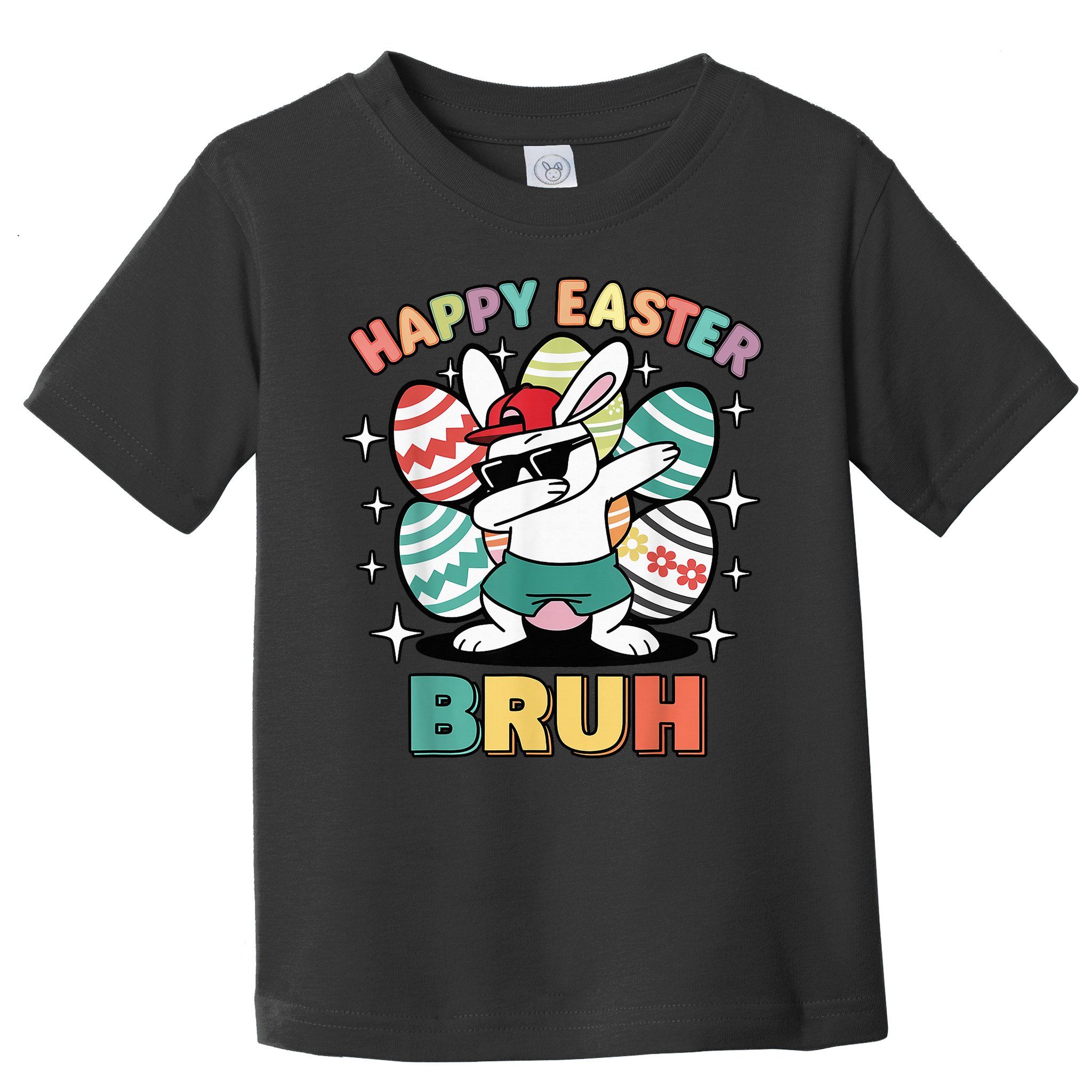 Dab Bunny Happy Easter Bruh Meme Toddler T-Shirt