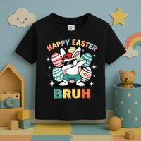 Dab Bunny Happy Easter Bruh Meme Toddler T-Shirt