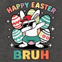 Dab Bunny Happy Easter Bruh Meme Vector Backpack
