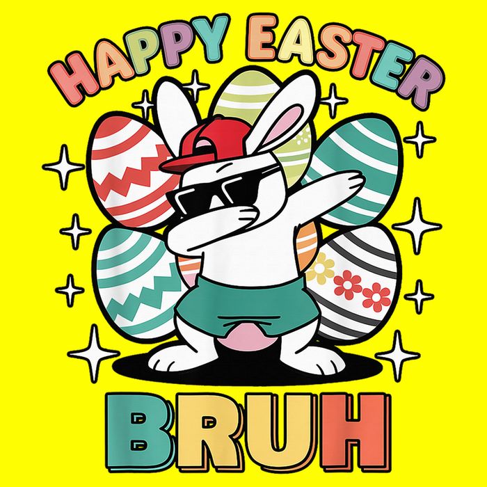 Dab Bunny Happy Easter Bruh Meme Magnet