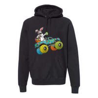 Dabbing Bunny Happy Easter Monster Truck Lovers Premium Hoodie