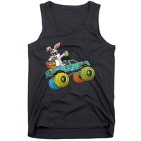 Dabbing Bunny Happy Easter Monster Truck Lovers Tank Top