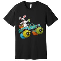 Dabbing Bunny Happy Easter Monster Truck Lovers Premium T-Shirt