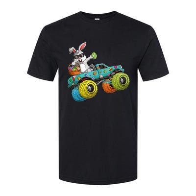 Dabbing Bunny Happy Easter Monster Truck Lovers Softstyle® CVC T-Shirt