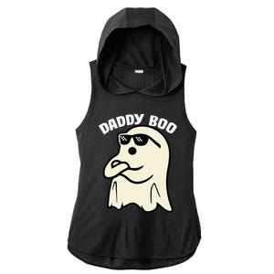 Daddy Boo Halloween Family Matching Costume Ghost Dad 2024 Ladies PosiCharge Tri-Blend Wicking Draft Hoodie Tank