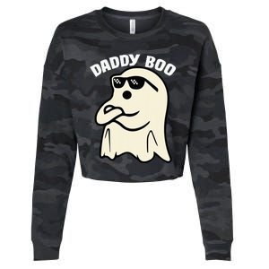 Daddy Boo Halloween Family Matching Costume Ghost Dad 2024 Cropped Pullover Crew