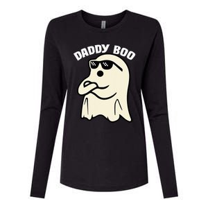 Daddy Boo Halloween Family Matching Costume Ghost Dad 2024 Womens Cotton Relaxed Long Sleeve T-Shirt