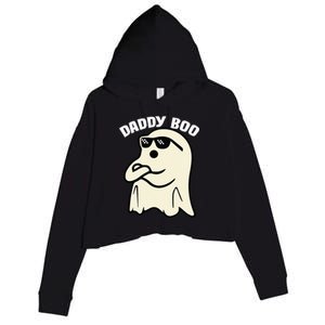 Daddy Boo Halloween Family Matching Costume Ghost Dad 2024 Crop Fleece Hoodie