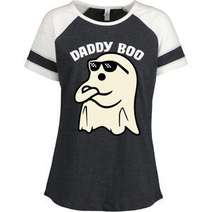 Daddy Boo Halloween Family Matching Costume Ghost Dad 2024 Enza Ladies Jersey Colorblock Tee