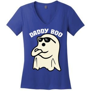 Daddy Boo Halloween Family Matching Costume Ghost Dad 2024 Women's V-Neck T-Shirt