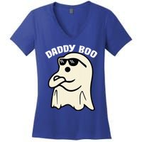 Daddy Boo Halloween Family Matching Costume Ghost Dad 2024 Women's V-Neck T-Shirt