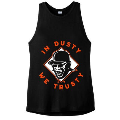 Dusty Baker - In Dusty We Trusty - Houston Baseball Ladies PosiCharge Tri-Blend Wicking Tank