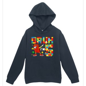 Dabbing Bruh IM 5 Year Old 5th Birthday Boy Building Blocks Urban Pullover Hoodie