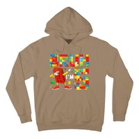 Dabbing Bruh IM 5 Year Old 5th Birthday Boy Building Blocks Hoodie