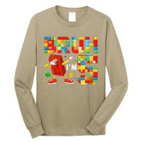 Dabbing Bruh IM 5 Year Old 5th Birthday Boy Building Blocks Long Sleeve Shirt