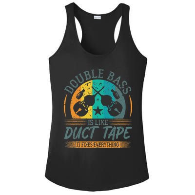 Double Bass Is Like Duct Tape Upright Bass Contrabass Player Ladies PosiCharge Competitor Racerback Tank