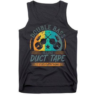 Double Bass Is Like Duct Tape Upright Bass Contrabass Player Tank Top