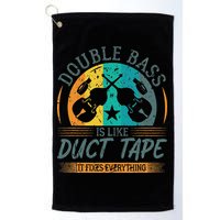 Double Bass Is Like Duct Tape Upright Bass Contrabass Player Golf Towel