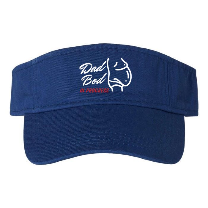 Dad Bod In Progress ItS A Father Figure Gift Valucap Bio-Washed Visor