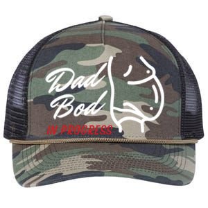 Dad Bod In Progress ItS A Father Figure Gift Retro Rope Trucker Hat Cap