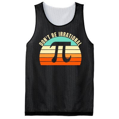 Don't Be Irrational, Symbol Pi Day Math, Happy Pi Irrational Mesh Reversible Basketball Jersey Tank